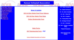 Desktop Screenshot of kansasvolleyballassociation.org