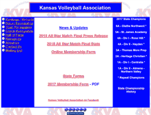 Tablet Screenshot of kansasvolleyballassociation.org